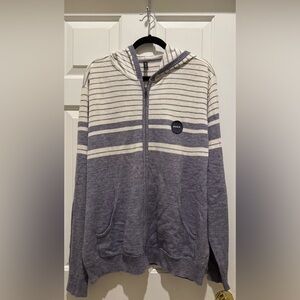 RVCA Men’s Zip Up Sweater Size XL